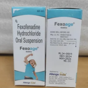 Buy Fexoage (Fexofenadin Hydrochloride) Oral Suspension Fexoage (Fexofenadin Hydrochloride) Oral Suspension